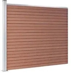 vidaXL Zaunelement WPC 175x146 cm Braun - Braun