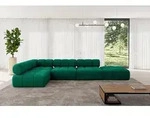 ALTDECOR Modulares Sofa Ecksofa in L-Form - Favio-L2 - 380x190x70 cm Dunkelgr&uuml;n