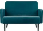 PAPERFLOW 2-Sitzer Sofa LISBOA gr&uuml;n schwarz Stoff - Gr&uuml;n