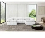 ALTDECOR Modulares Sofa Ecksofa in U-Form - Birno-U1 - 285x190x70 cm Wei&szlig;...