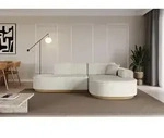 ALTDECOR Ecksofa in L-Form MARI-L1-v2 - 243x171x83 cm Cremewei&szlig; - Corner Sofa...