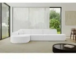 ALTDECOR Ecksofa in L-Form MARI-L2-v3 - 328x171x83 cm Wei&szlig; - Corner Sofa Bett