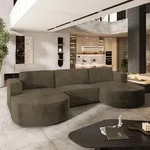 Masseno Ecksofa VEZZO M mit Schlaffunktion U-Form, Sofa mit Bettkasten,