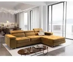 Masseno Ecksofa ELMA R-S mit Schlaffunktion L-Form, Sofa mit Bettkasten,