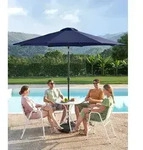 SONGMICS Sonnenschirm &Oslash;300 cm UPF 50+ beidseitig um 30&deg; knickbar - Blau