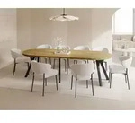 Esstisch Rund Gro&szlig; XXL Ausziehbar im Loft-Stil &ndash; 100 bis 250 cm &ndash; Extra...