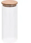 vidaXL Vorratsgl&auml;ser mit Bambusdeckel 6 Stk. 1000 ml - Transparent