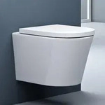 doporro Wand WC H&auml;nge Toilette Wei&szlig; inkl. Softclose Absenkautomatik...