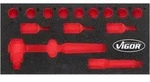 Vigor V5011-L, Teiler-Set, Schwarz, Rot, Schaum, Vigor V5011, 188 mm, 393 mm