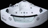 PureHaven Whirlpool 140x140 cm Wasserfall Heizung Lichttherapie Soundsystem