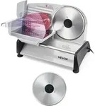 VEVOR Allesschneider Fleischschneider 200 W elektrische Aufschnittmaschine mit...