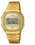 Casio Armbanduhr A140WEG-9AEF Vintage Edgy digital goldplattiert - Grau