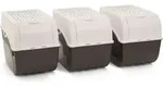 Novaliv 3x Gro&szlig; 9l wei&szlig; Kartoffel Kartoffelbox Kartoffelkiste Kartoffellager
