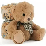 Perletti - Pluszowa Maskotka Teddy Bear z Miękkim Kocem 22cm, Oficjalny Produkt