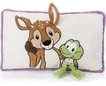 Nici Kissen Rehbock & Frosch 43 x 25 cm Pl&uuml;schkissen - Lila