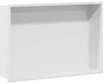 vidaXL Duschnische Wei&szlig; 45 x 30 x 9,5 cm Edelstahl - Wei&szlig;