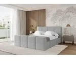 ALTDECOR Polsterbett mit Bettkasten - NATA-Z 120x200 Hellgrau, Bett mit...