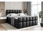 ALTDECOR Boxspringbett mit Matratze und Lattenrost - RICAR -Z KING - 160x200 cm