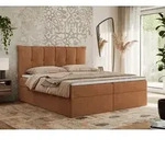 MKS MEBLE Boxspringbett 160x200 mit Bettkasten und Matratze H4, Polsterbett...