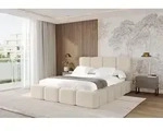 ALTDECOR Polsterbett mit Bettkasten - NATA 160x200 Dunkelbeige, Bett mit...