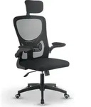 Juskys B&uuml;rostuhl Baltimore mit Rollen & Armlehne - ergonomisch & h&ouml;henverstellbar -