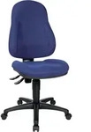 B&uuml;rodrehstuhl Wellpoint 10 ohne Armlehnen - blau ohne Armlehnen Sicherheitsdoppe. -