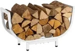 Relaxdays Kaminholzregal, Metall, HxBxT: 35 x 65 x 21 cm, Kaminholzhalter innen,