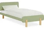 Homestyle4u Holzbett 90x200 Kinderbett mit Lattenrost Gr&uuml;n Jugendbett Kiefer