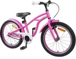 vidaXL Kinderfahrrad 22 Zoll f&uuml;r 7-12 Jahre alt Dunkelrosa - Rosa