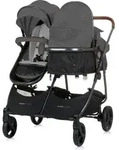 CHIPOLINO Kinderwagen f&uuml; r Zwillinge, Kinder mit ungleichen Sternen -...