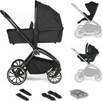 BabyGo 3in1 Kombikinderwagen Harmony, black Schwarz
