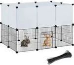 Relaxdays Freilaufgehege, DIY Freigehege zum Stecken, HBT 72,5 x 110 x 74 cm,