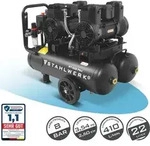 STAHLWERK Kompressor mit 22 L Tank (ST-228 Pro) &ndash; &ouml;lfrei, 8 bar,