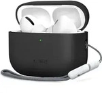 Tech-Protect Silikonh&uuml;lle kompatibel mit AirPods Pro 3 Schwarz - Schwarz