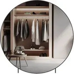 HOME DELUXE XXL-Spiegel Rund KALI - 160 x 160 cm I Luxusspiegel, Rundspiegel,
