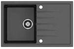 SOTECH Einbausp&uuml;le Atlanta D-100S 780 x 500 mm dunkelgraumetallic &ndash;...