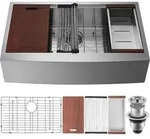 VEVOR Bauernhaus-K&uuml;chensp&uuml;le, Einbausp&uuml;le 304-Edelstahl, Eingebauter K&uuml;chensp&uuml;le