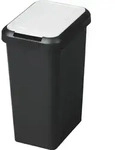 CEP M&uuml;lltrennungsbeh&auml;lter Touch & Lift 45 Liter wei&szlig; - Schwarz