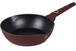 BH Tiefe Bratpfanne 24cm Leonardo - Dunkelrot/Schwarz