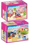 PLAYMOBIL 70209 70210 Dollhouse 2er Set Jugendzimm