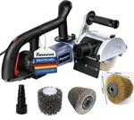 Satiniermaschine B&uuml;rstenschleifer 1500 W inkl. Stahldraht & Nylon &...