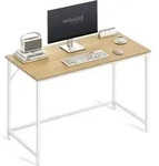 VASAGLE Schreibtisch Computertisc 120x60x76cm schmaler B&uuml;rotisch...