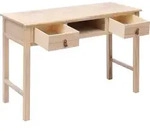 vidaXL Schreibtisch Natur 110 &times; 45 &times; 76 cm Holz - Braun