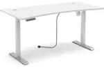 H&ouml;henverstellbarer Schreibtisch SANTORIN Wei&szlig; - 160 x 77 cm - Wei&szlig;