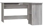 vidaXL Eckschreibtisch Grau Sonoma 120x140x75 cm Holzwerkstoff - Grau