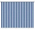 vidaXL Au&szlig;enrollo 90% UV-Block Blau-wei&szlig; gestreift 180 x 230 cm HDPE - Blau