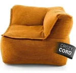 LUMALAND Modulares Eckteil rechts aus der Cord-Reihe, 81x81x70 cm - Bezug soft &