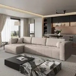 Masseno Ecksofa OLVERA mit Schlaffunktion L-Form, Sofa mit Bettkasten,