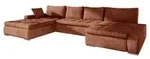 MIRJAN24 Ecksofa Caro, U-Form Couch mit Bettkasten und Schlaffunktion,...