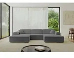 ALTDECOR Ecksofa in U-Form IREA-U1-v3 301x165x77 cm Grau Corner Sofa Bett...